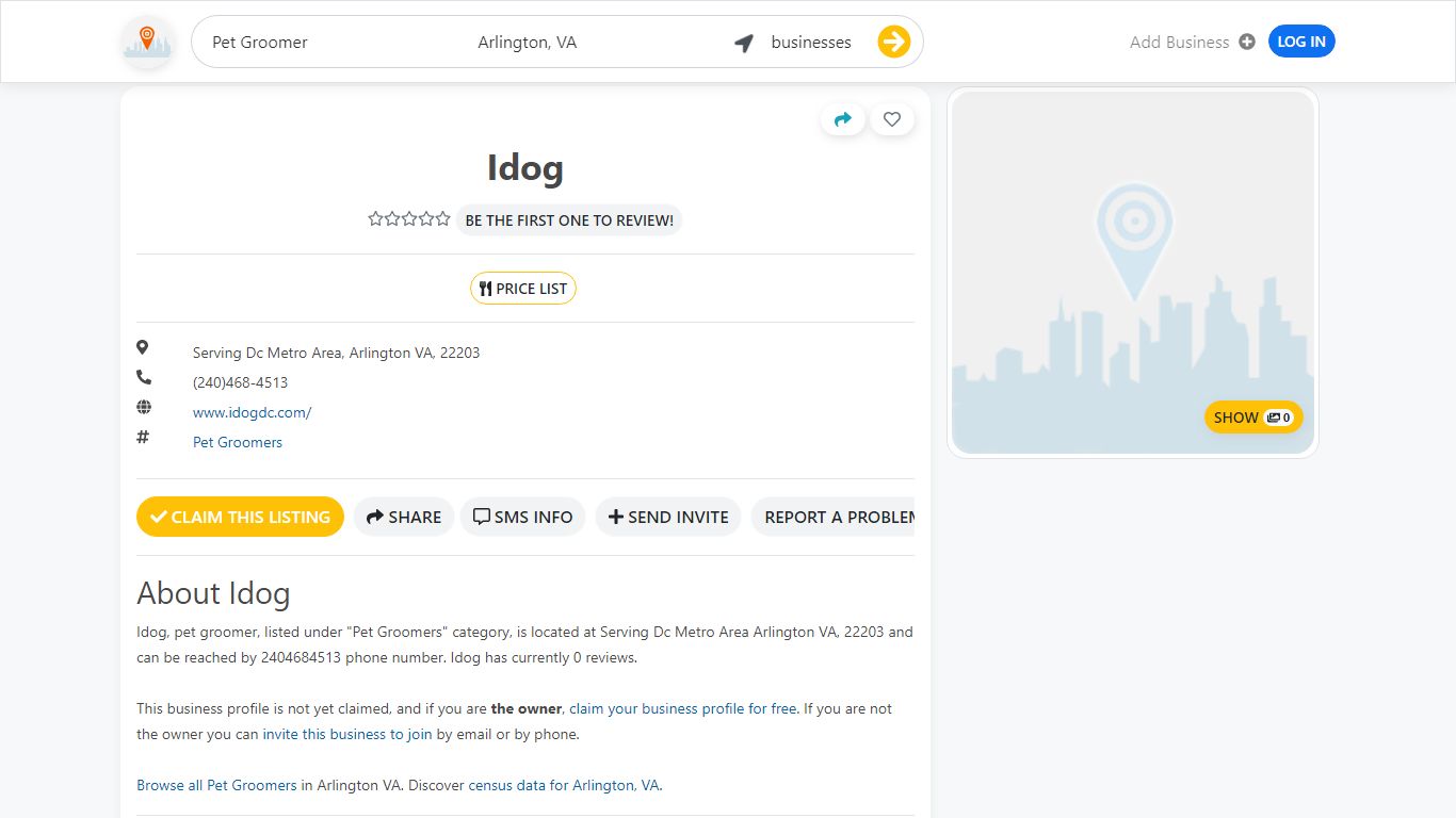 Idog - Arlington, VA 22203 - (240)468-4513 | ShowMeLocal.com